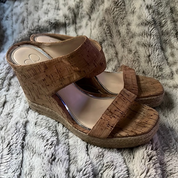 Jessica Simpson Shoes 225 Jessica Simpson Cork High Heels 9m Poshmark